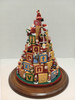RESALE SHOP - VTG Handmade 1:12 Santa Block Tower Dollhouse Diorama - BABE-SANTABLOCKTOWER-NS5764