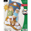 OakridgeStores.com | Bucilla - Little Blessed Nativity - Felt Stocking Applique Kit 18 inches Long - 89803E 046109898032