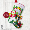 OakridgeStores.com | Bucilla - Soccer Snow Day - Felt Stocking Applique Kit, 18 inches - 89808E 046109898087