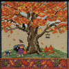 OakridgeStores.com | Mill Hill - Fall Oak - Counted Cross Stitch Kit, 14 Count, 5.25 x 5.25 inches - MH171714 098063001843