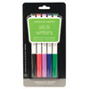 OakridgeStores.com | American Crafts - Slick Writer Marker Pens - Fine Point, Black/Blue/Red/Green/Purple, 5/Pkg - 62061 718813620611