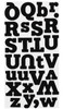 OakridgeStores.com | American Crafts - Eric - Black - Thickers Foam Alpha Stickers, 163 pcs - 370556 718813705561
