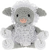 OakridgeStores.com | Hoooked - Lamb Lewy - White & Grey - Amigurumi DIY Crochet Kit with Eco Barbante Yarn - PAK130