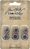OakridgeStores.com | Tim Holtz - Advantus - Machinery Heads - Idea-ology Metal Adornments 6/Pkg - TH94038 040861940381