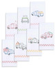 OakridgeStores.com | Jack Dempsey - Holiday Trucks - Stamped Decorative Hand Towels 17 x 28 inches, 7 Pack - 340-882 013155598827