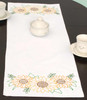 OakridgeStores.com | Jack Dempsey - Golden Sunflowers - Stamped Table Runner/Scarf 15 x 42 inches - 560-721 013155347210