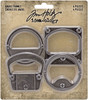 OakridgeStores.com | Tim Holtz - Advantus - 4/Pkg - Idea-ology Metal Gauge Frames, 2 x 2 inches - TH94141 040861941418