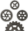 OakridgeStores.com | Tim Holtz - Advantus - Antique Nickel - Idea-ology Metal Industrial Gears 1.5 to 3 inches, 4/Pkg - TH94142 040861941425