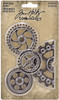 OakridgeStores.com | Tim Holtz - Advantus - Antique Nickel - Idea-ology Metal Industrial Gears 1.5 to 3 inches, 4/Pkg - TH94142 040861941425