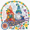 OakridgeStores.com | Imaginating - Gnomes In The Garden - Counted Cross Stitch Kit, 14 Count, 10 x 10 inches - 3303 054995033031