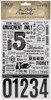 OakridgeStores.com | Tim Holtz - Advantus - Eccentric - Idea-Ology Remnant Rubs Rub-Ons 4.75 x 7.75 inches 2/Pkg - TH94237 040861942378