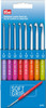 OakridgeStores.com | Prym - Soft Grip Crochet Hook Set - Sizes A/2.0mm to J/6.0mm - 8 pcs - 57500 089516575004