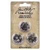 OakridgeStores.com | Tim Holtz - Idea-ology Metal Large Fasteners - Antique Silver, Copper & Brass - TH94314 040861943146