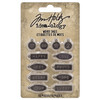 OakridgeStores.com | Tim Holtz - Advantus - 12/Pkg - Idea-Ology Metal Word Tags - Metal Embellishments - TH94330 040861943306