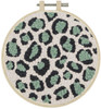 OakridgeStores.com | Fabric Editions - Leopard Print - Punch Needle Kit 6-inch Round - NC-PNND-LEOP6 699919344840