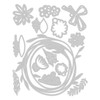 OakridgeStores.com | Tim Holtz - Sizzix - Vault Funny Floral Wreath - Thinlits Dies by Tim Holtz, 14/Pkg - 666563 630454288459
