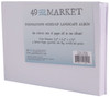 OakridgeStores.com | 49 & Market - Foundations Mixed Up Album - Landscape, White - Blank Scrapbook Album - FA-25002 786724925002