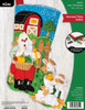 OakridgeStores.com | Bucilla - Harvest Time Santa - Felt Stocking Applique Kit, 18 inches Long - 89621E 046109896212