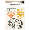 OakridgeStores.com | American Crafts - Cedar House Metal Die Set - 4 Dies for Die Cutting - 34030350 765468083742