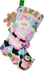 OakridgeStores.com | Bucilla - Lollipop Santa - Felt Stocking Applique Kit - 18 inches Long - 89705E 046109897059