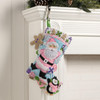 OakridgeStores.com | Bucilla - Lollipop Santa - Felt Stocking Applique Kit - 18 inches Long - 89705E 046109897059