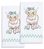 OakridgeStores.com | Jack Dempsey - Highland Cow - Stamped Cross Stitch Hand Towel Pair - 17 x 28 inches - 320-973 013155029734