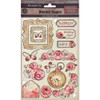 OakridgeStores.com | Stamperia Intl - Shabby Rose - Colored Wooden Shapes Embellishments A5 - KLSP161