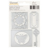 OakridgeStores.com | BoBunny - Charmed Chronicles - Metal Die Set, 8 Pieces (Butterflies, Keys & Frames) - 34025991 765468077239