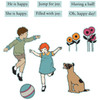OakridgeStores.com | Sizzix - Play Time - Children and Dog - A5 Clear Stamps w/Framelits Dies by 49 and Market - 666812 630454291060