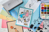 OakridgeStores.com | Sizzix - Play Time - Children and Dog - A5 Clear Stamps w/Framelits Dies by 49 and Market - 666812 630454291060