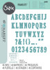 OakridgeStores.com | Sizzix - Fine Line Alpha 02 - Framelits Die Set by 49 and Market - 666808 630454291022