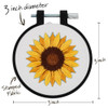 OakridgeStores.com | Bucilla - Golden Sunflower - Stamped Embroidery Kit with 3-inch Plastic Hoop - 49547E 046109495477