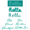 OakridgeStores.com | Sizzix - Hello - Thinlits Die Set 10 pcs, Take Two's by Stacey Park - 666848 630454291695