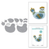 OakridgeStores.com | Spellbinders - Felt Cozy Cluck by Nichol Spohr - Spring Felt Stitch & Create Etched Dies - S7-273 810176104606