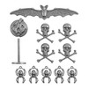OakridgeStores.com | Tim Holtz - Advantus - Halloween - Idea-ology Metal Adornments 12/Pkg - TH94437 040861944372