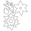 OakridgeStores.com | Sizzix - Poinsettia Trio - Framelits Dies & Clear Stamps by 49 and Market - 667015 630454293217