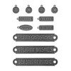 OakridgeStores.com | Tim Holtz - Advantus - Word Plaques + Tags - Tim Holtz Idea-Ology - Metal Tags Embellishments - TH94446 040861944464