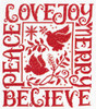 OakridgeStores.com | Imaginating - Love, Joy, Merry - Counted Cross Stitch Kit, 14 Count, 10 x 12 inches - 3478K 054995034786