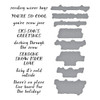 OakridgeStores.com | Spellbinders - Ski-Son's Greetings - BetterPress Plate & Die Set by Simon Hurley - BP-335 810176108529
