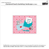 OakridgeStores.com | Lawn Fawn - Checkered Hearts Backdrop: Landscape - Lawn Cuts Custom Craft Die - LF3963 783385670036