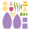 OakridgeStores.com | Spellbinders - 3D Eggs & Flowers - Felt Decor Etched Dies by Sandi MacIver - S5-752 810205711294