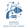 OakridgeStores.com | Spellbinders - Block Print Aquarius - Block Print Zodiacs - BetterPress Registration Press + Foil Plate - BPR-038 810176109069