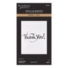 OakridgeStores.com | Spellbinders - Upright Italic Thank You! - Press + Foil Plate - BP-356 810205711744