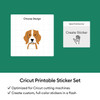 OakridgeStores.com | Cricut - White Holographic - Printable Waterproof Sticker Set, 5 pc - 2011885 093573626036