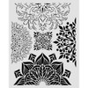 OakridgeStores.com | Stamperia Intl - Half Frezies - Craft Stencil 7.87 x 9.84 inches - KSTD204