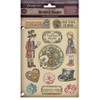 OakridgeStores.com | Stamperia Intl - Gardens of Time - Wooden Shapes A5 Embellishments - KLSP198