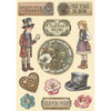 OakridgeStores.com | Stamperia Intl - Gardens of Time - Wooden Shapes A5 Embellishments - KLSP198