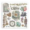 OakridgeStores.com | Stamperia Intl - Gardens of Time - Assortment Rub-On Transfers 6.1 x 6.1 inches, 6/Pkg - DFLRBX11