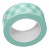 OakridgeStores.com | Lawn Fawn - Aqua Gingham - Lawn Fawndamentals Washi Tape - LF4022 783385669405
