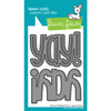 OakridgeStores.com | Lawn Fawn - Giant Outlined Yay - Lawn Cuts Custom Craft Dies - LF4093 783385668736